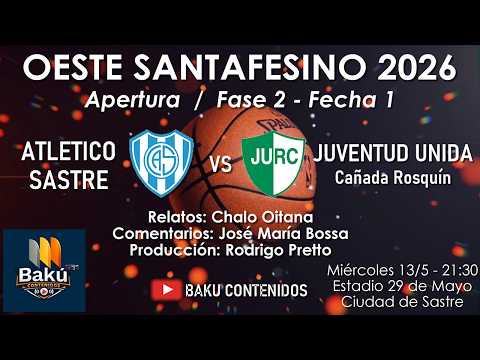 Atlético Sastre vs Juventud Unida RC - Apertura del Oeste Santafesino / Fase 2 - Fecha 1