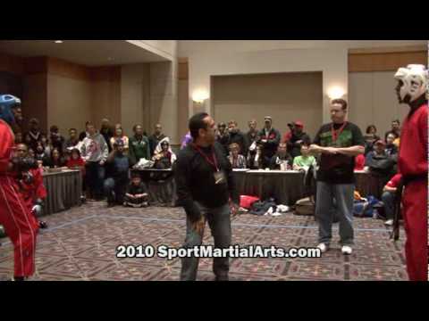 Kevin Harden Jr v Troy Binns - Men's team sparring - 2010 Amerikick Internationals