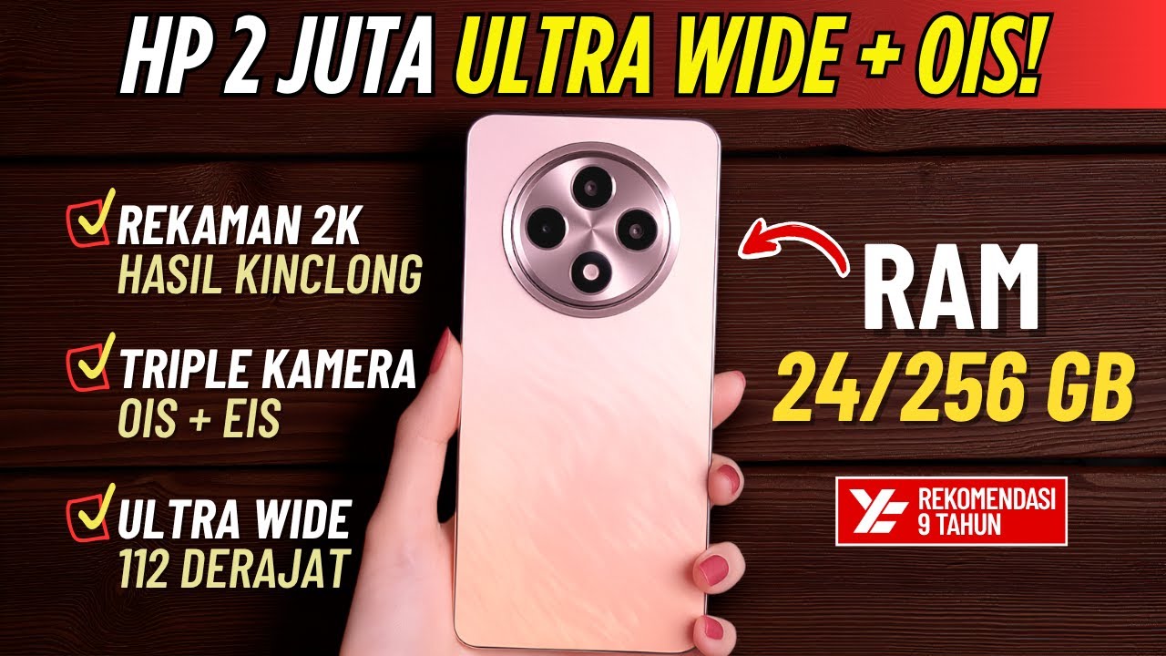 Buat Ngonten‼️ 5 HP ULTRA WIDE + OIS [2 JUTAAN] TERBAIK 2025