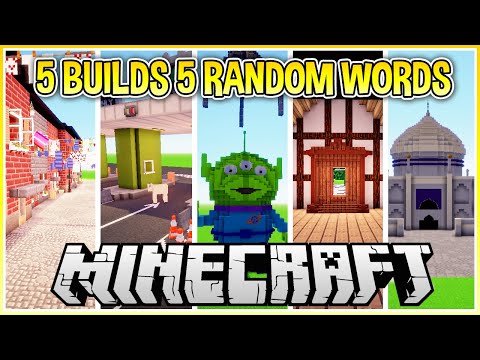 SmallishBeans - I let a Random Word Generator Decide what I Build in Minecraft!