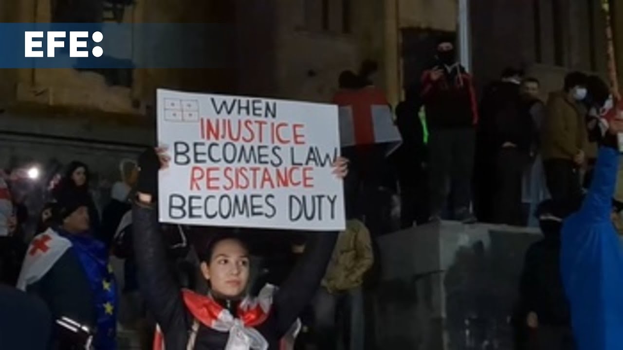 Sexta jornada de protestas georgianas contra la congelación de negociaciones con la UE