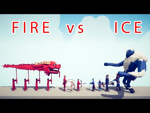 FIRE Team vs ICE Team - Totally Accurate Battle Simulator TABS