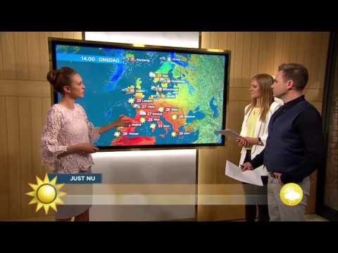 Där är det blötast och varmast i Sverige. - Nyhetsmorgon (TV4)