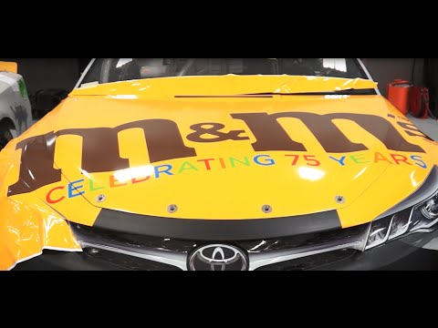 The No. 75 M&M’S 75th Anniversary Camry