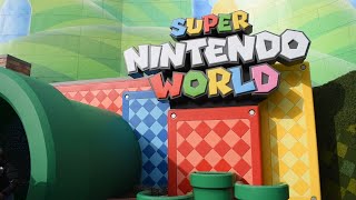 Entering the Warp Pipe to Super Nintendo World in Universal Studios Hollywood