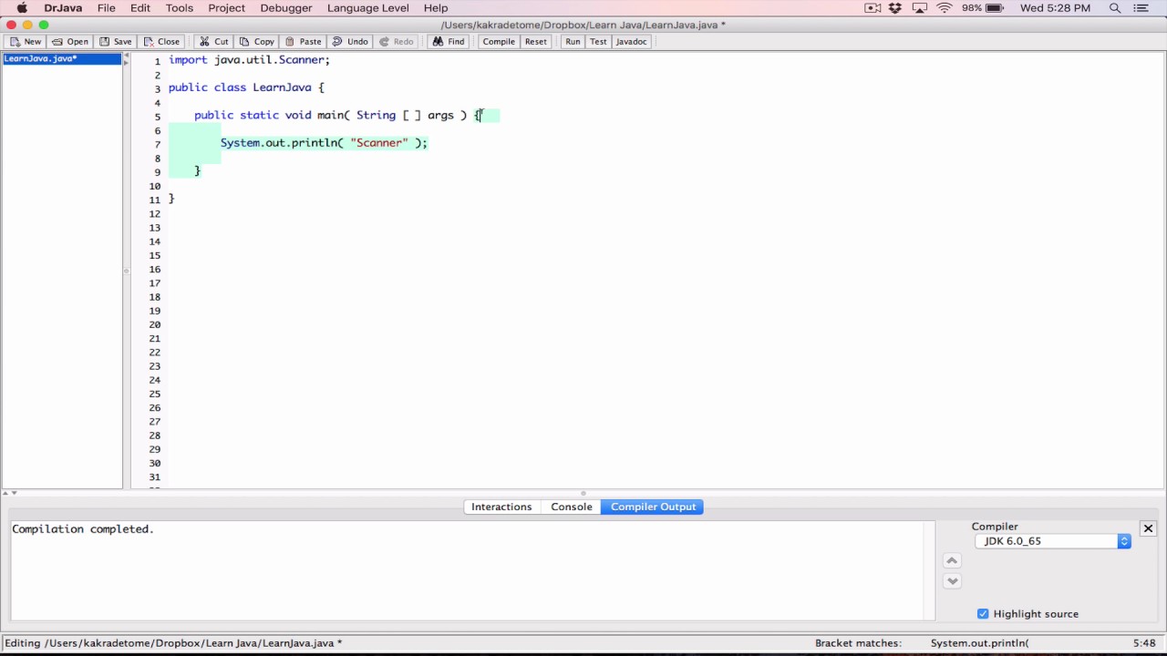 55. Reading keyboard input with the Scanner class - Learn Java
