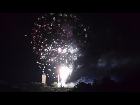Feuerwerk zum Laternenfest 2016 in Halle Saale