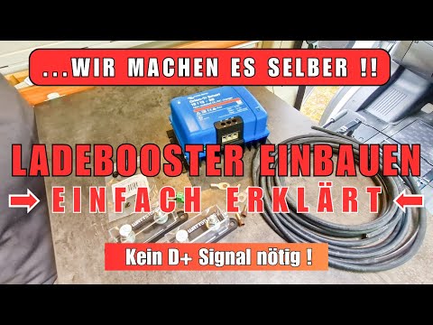 Ladebooster einbauen, EINFACH erklärt, Victron Ladebooster in Wohnmobil einbauen, DIY mit WATTSTUNDE