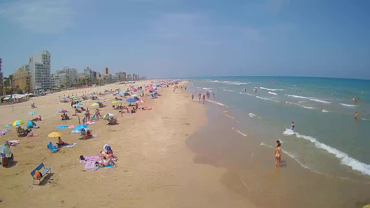 Live webcam view of Gandia Beach