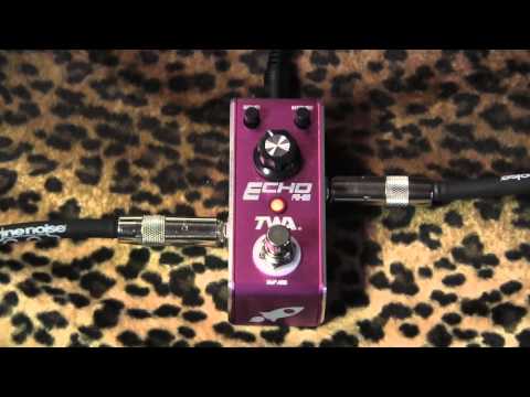 TWA Flyboy Series ECHO mini pedal demo with Stratocaster