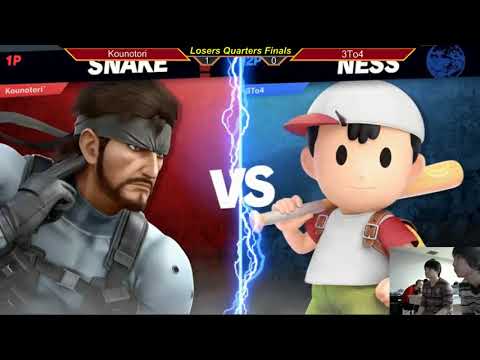 MasterHand 42 SSBU LQF Kounotori(Snake) vs. 3To4(Ness)