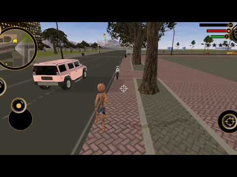 Playing for the first time Stone Spider Stickman Rope Hero Ganster 2021