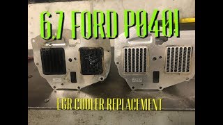 6.7 FORD P0401 FIX egr cooler replacement