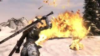 Skyrim SE MOD The Wizard Warrior : Dragon Fight