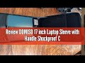 Review DOMISO 17 Inch Laptop Sleeve With Handle Shockproof Computer Bag Waterproof EVA Protective Ca