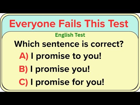 English Grammar Test ✨ E 4 English ✨ Everyone Fails This Test