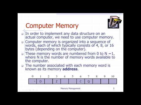 Data Structure and Algorithm Memory Management and Memory Hierarchies and Caching