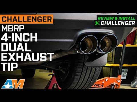 Challenger MBRP 4-Inch Dual Exhaust Tip; Burnt End Review & Install