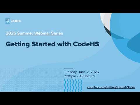 Getting Started with CodeHS thumbnail