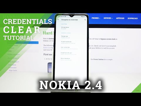How to Clear Credentials in NOKIA 2.4 – Erase Certificates