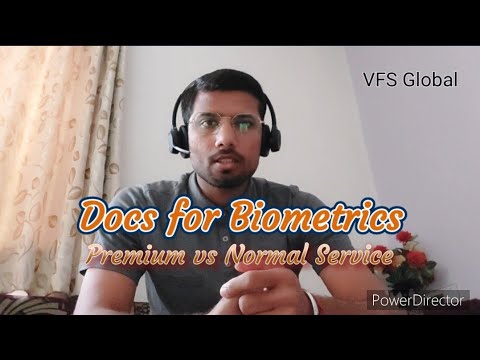 Documents for Visa Biometrics | VFS Global | Premium vs Normal Service | Visa Application 2023