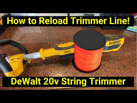 How to Reload the Line in your DeWalt 20v String Trimmer (DCST922B and others)