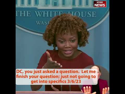 'Let Me Finish Your Question': Jean-Pierre on Biden Overriding D.C.'s Crime Law and 'D.C. Should Be a 51 State' (March 6, 2023)