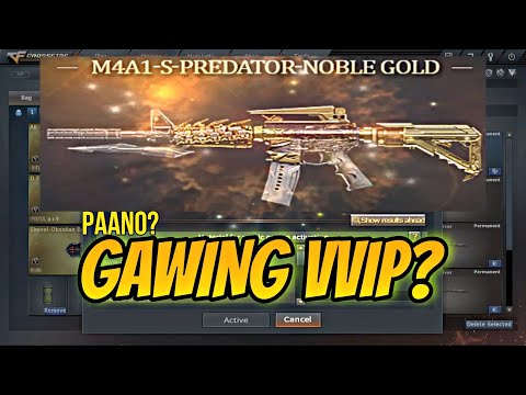 VIP Activate? M4A1-S Predator Noble Gold + Magic Stone @CrossfirePhilippines| MonarchZombieV4