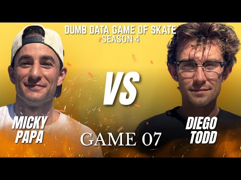 WINNERS FACE OFF! Micky Papa vs Diego Todd - Dumb Data Game of Skate 4 Game 07