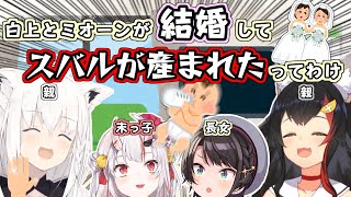 フブキとミオシャが結婚したらあやスバが産まれたってわけ【大空スバル】【白上フブキ】