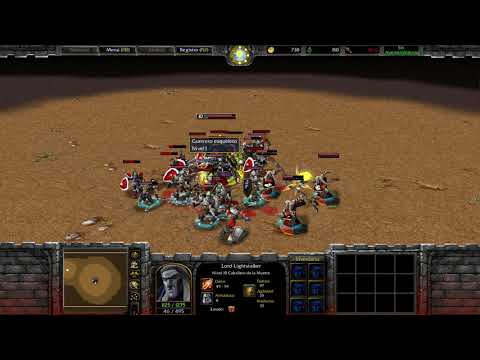 Warcraft 3 DarkKnight Level 10 +(6 Ghoul and 3 Necromancer)  vs 20 footman