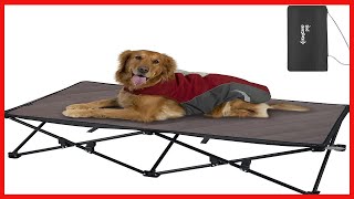 Bon produit - KINGCAMP Lits pour grands chiens Lit surélevé pour animaux de compagnie pliable et st