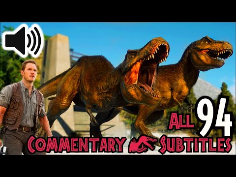 ALL 94 DINOSAURS | COMMENTARY FROM THE GAME FOR EVERY DINO + MAX EGG  | Jurassic World Evolution 2