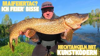 Maifeiertag? Ich feier Bisse! Hechtangeln mit Kunstködern 😎