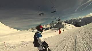 preview picture of video 'Skiing with GoPro in Damüls, Austria'