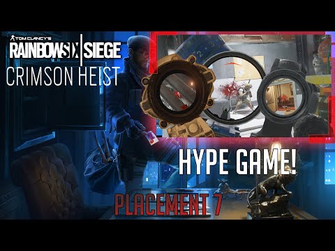 CLUTCHING THE MATCH WITH A MAN DISADVANTAGE! | Rainbow Six Siege Crimson Heist Placement 7