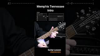 Easy Rock and Roll - Memphis Tennessee (intro) -  Guitar Lesson "no chat" w Tabs (6) #shorts