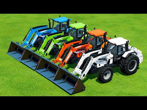 LOAD SALT ON SCANIA TRUCKS WITH CASE TRACTORS - Farming Simulator 22