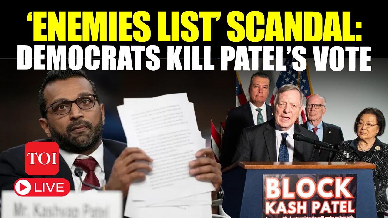LIVE | Kash Patel’s FBI Bid BLOCKED; Democrats Pull Up A Stunt Over ‘Enemies List’ | Trump News