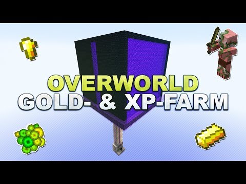 Minecraft - Overworld Gold & XP Farm - Tutorial 1.17