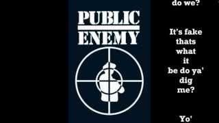Public Enemy - Don&#39;t believe the hype - with lyrics