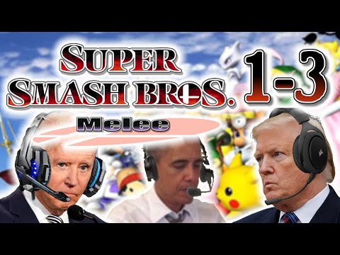 US Presidents Play Super Smash Bros. Melee (1-3 Supercut)