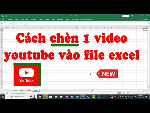 chèn youtube vào file excel