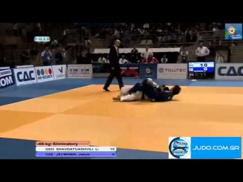European Judo Championhips U20 Lommel 2011 -66kg SHAVDATUASHVILI (GEO)-JECMINEK (CZE)