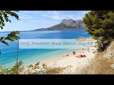 Croatia Dalmatia, Summer july 2024 - Omiš Brzet, Primošten, Brela beach, Šibenik, Dugi Rat, Adi Šoše