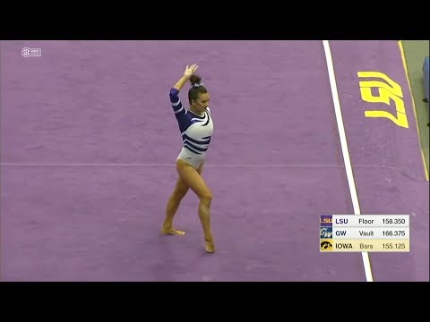 Shae Zamardi (LSU) - Floor Exercise (9.9) - George Washington, Iowa at LSU 2017