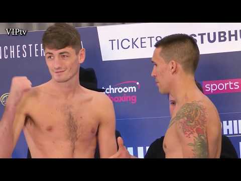 Jack Cullen v Tomas Andres Reynoso weigh-in for Mar 7th at Manchester Arena