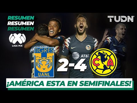 Highlights & Goals | Tigres 2 - 4 América | Liga MX - AP 19 - Quarterfinals | TUDN