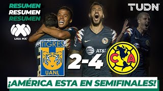 En la ida, Tigres ganó 2-1 en el Azteca, pero en la vuelta, las Águilas apagaron el Volcán. Terminaron ganando 4-2 con goles de Federico Viñas, Giovani Dos Santos, Emmanuel Aguilera y Guido Rodríguez.