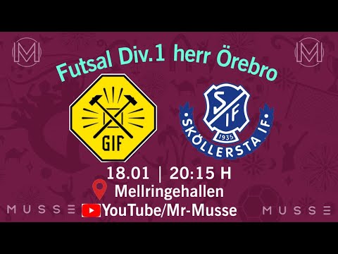 Glanshammars IF & Sköllersta IF | Futsal Div.1 Herr | Sverige, Örebro | 18-01-2025
